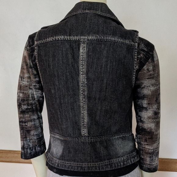 Truth + Pride Black Denim Moto Vest - Picture 6 of 9